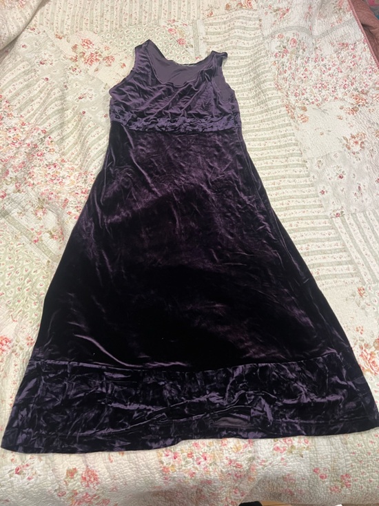 None Dresses & Skirts - Goth Deep Purple Velvet dress